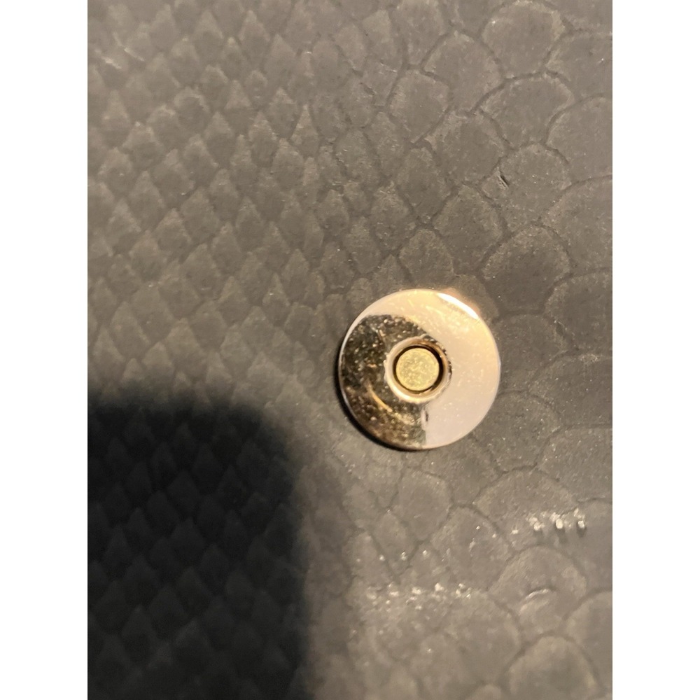 Mods Luxe Dark Gray Python Embossed Leather Fold … - image 5